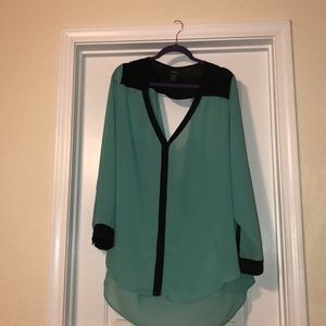 Torrid Peek-A-Boo back blouse